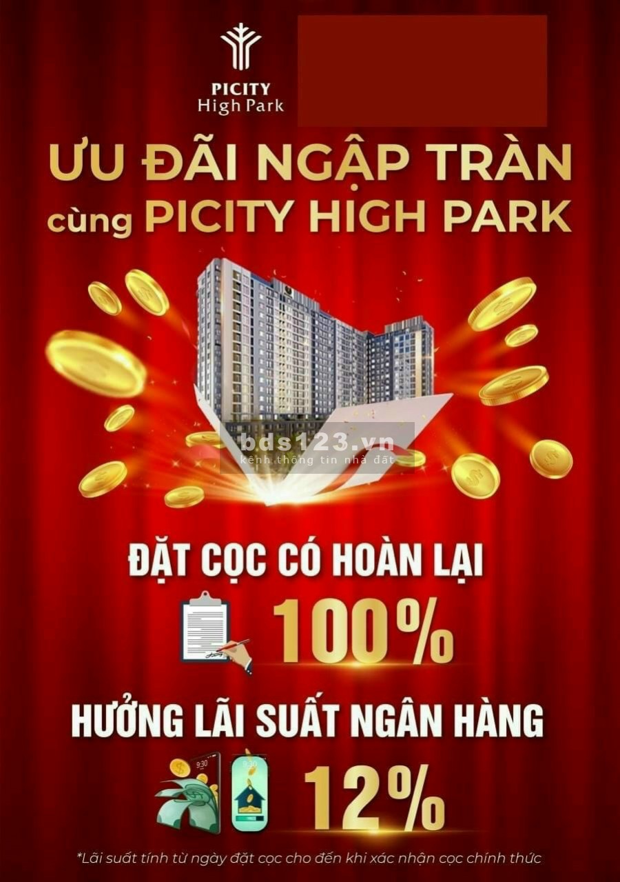 Bán căn hộ cao cấp nhất quận 12 Picity High Park liên hệ 0979081136, giá bán 2 tỷ, lhcc