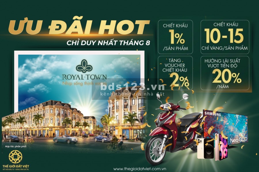 Royal Town Dĩ An Vị trí làm nên thương hiệu, sổ hồng riêng, tiện ích nội khu đầy đủ
