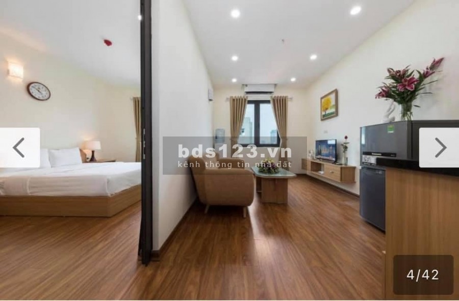 Tòa Apartment 9 Tầng mt Quan Hoa 2 mặt thoáng dt 150 triệu/tháng, mt 6m, dt 120m2 giá 37 tỷ