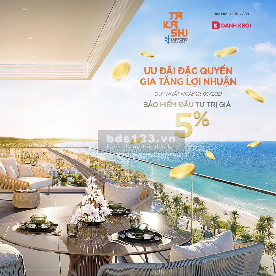 Mở bán căn hộ chung cư Takashi Ocean Suite, hỗ trợ vay ân hạn nợ gốc và hỗ trợ lãi suất 0%