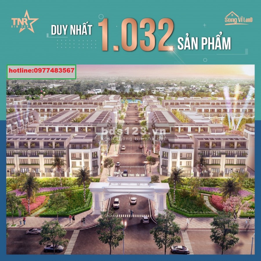 TNR bỉm sơn quy tụ đầy đủ tiện ích và 3 yếu tố: cận thị, cận giang, vận lộ bàn giao sổ ngay