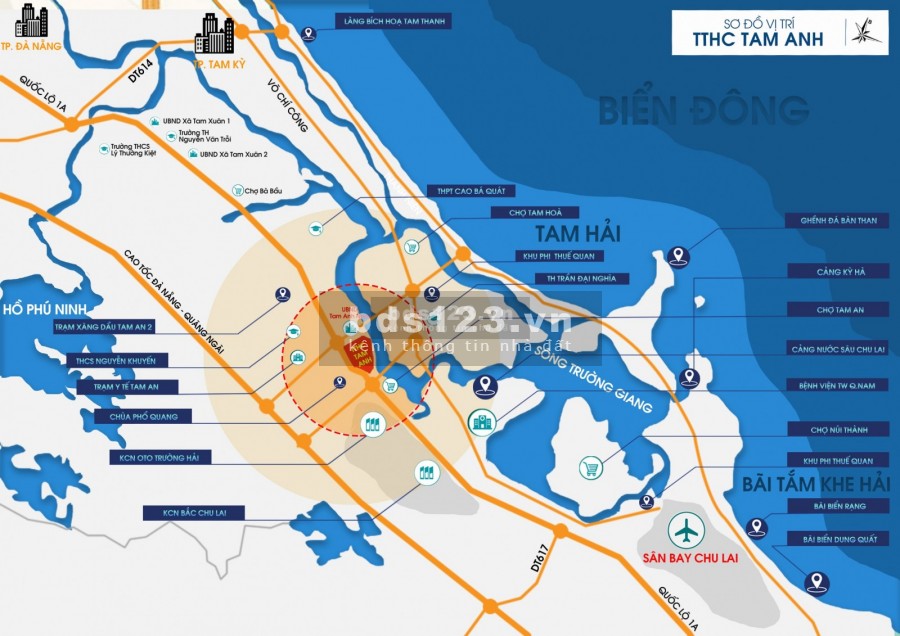 Bán đất trung tâm hàng chính Tam Anh, phường thức thanh toán linh hoạt, giá tốt đầu tư