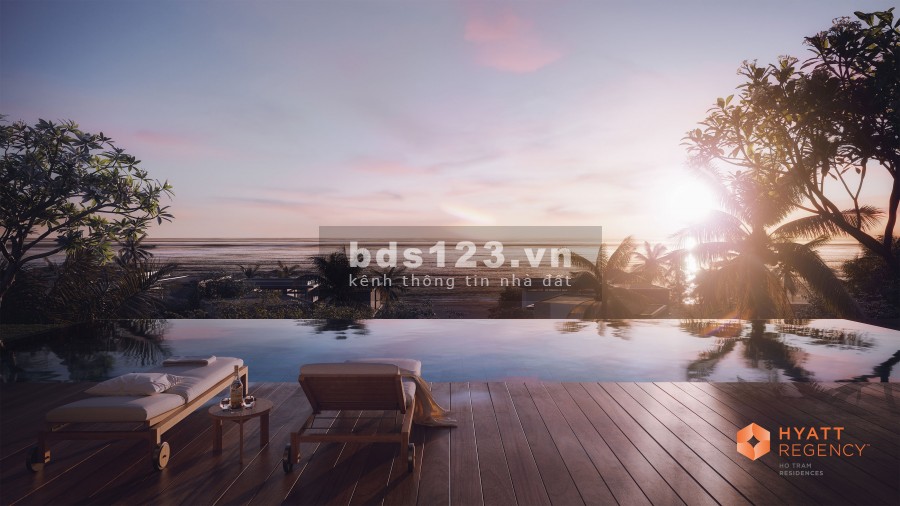 Biệt thự mặt biển Hyatt Regency Hồ Tràm còn 1 căn duy nhất 4PN nội thất 5*. PKD 0912357447
