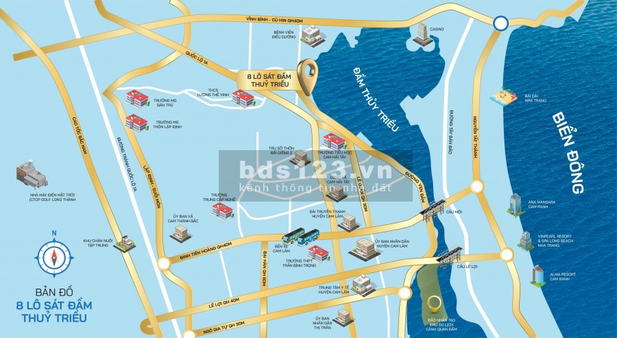 Đất nền ngay sát Đầm Thủy Triều - Cam Lâm, pháp lí đầy đủ, sổ đỏ từng lô, liên hệ chính chủ