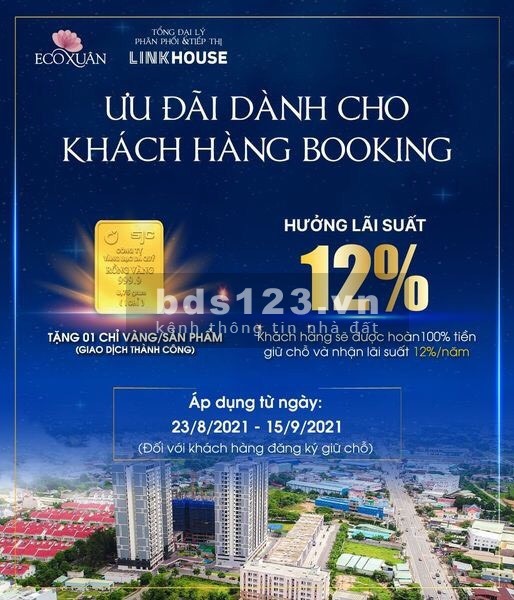 ️ Mua Căn Hộ Sang - Tặng Vàng Như Ý Khi Giao Dịch Ecoxuân ️chiết khấu cao, giá cực tốt