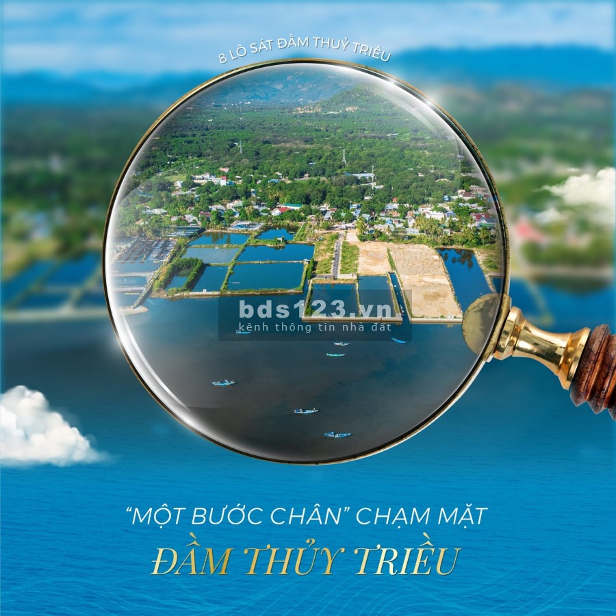 Bán đất nền Cam Lâm 8 lô sát đầm Thủy Triều tiện ích đủ, đường rộng vào dễ dàng