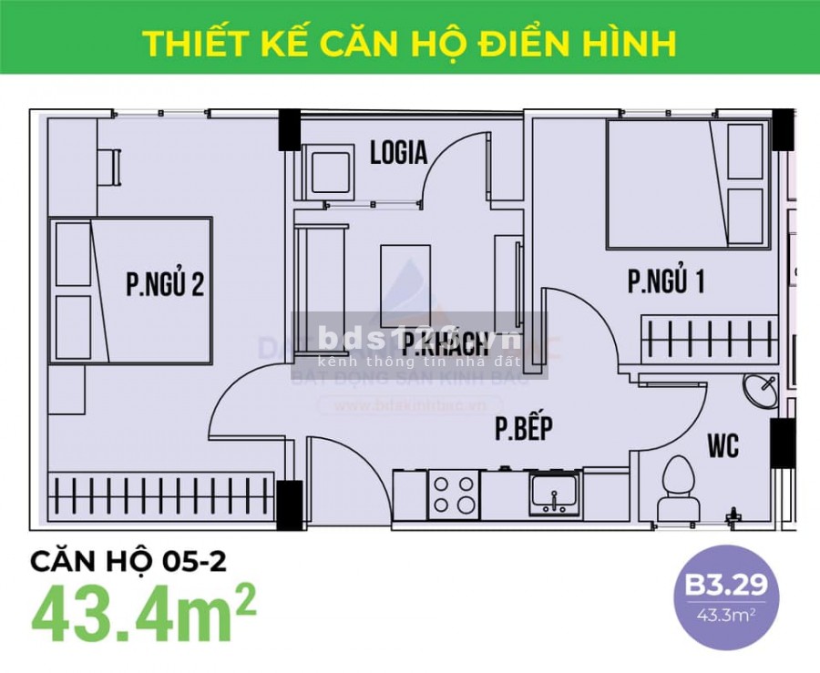 Chung cư nhà ở xã hội Bắc Kỳ diện tích sử dụng 30m2 1PN, liên hệ 0339571998