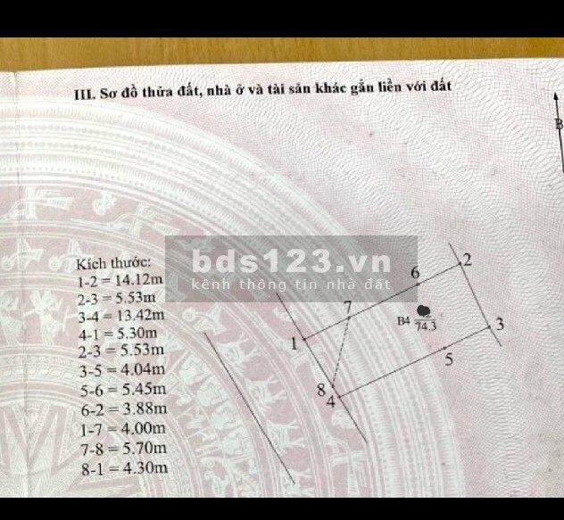 Bán nhà mặt phố Hồng Tiến, 3 tầng, diện tích sử dụng 74m2, kinh doanh sầm uất