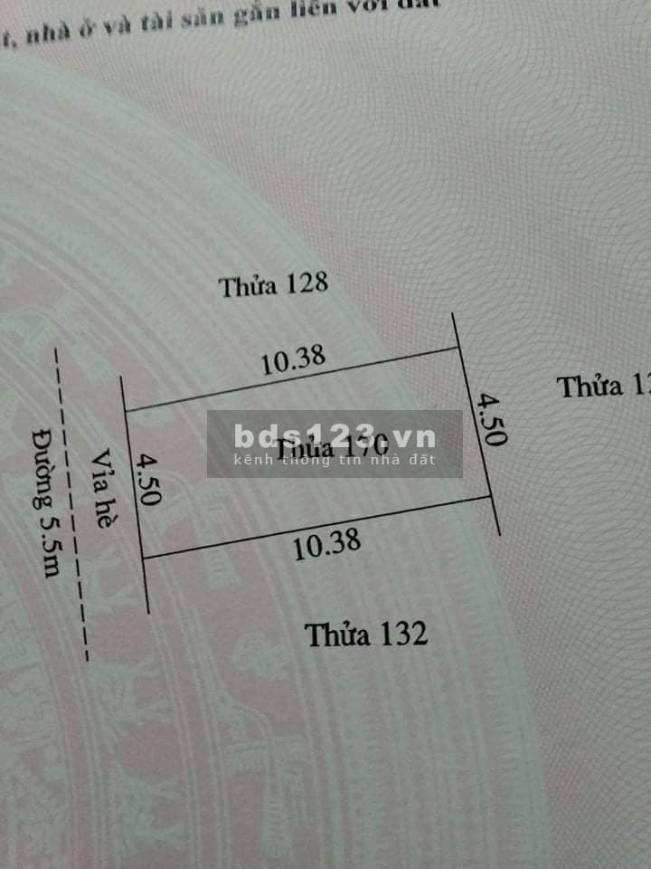 Bán đất Đại An 1, ph Tứ Mình, TP HD, lô LK9A.0x, dt 47m2, mt 4.5m, hướng Tây, giá tốt
