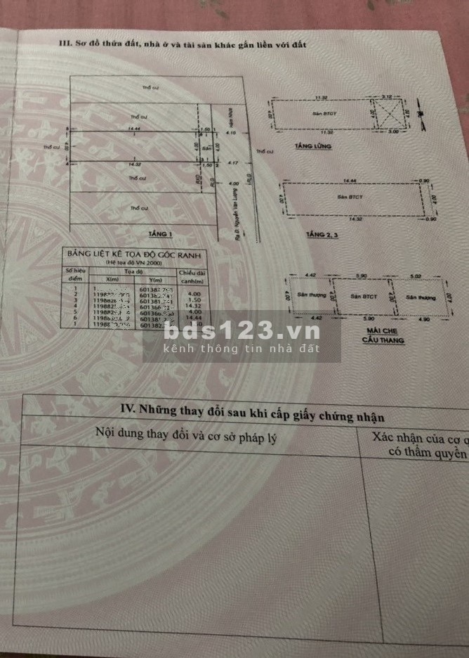 Bán nhà nguyên căn đúc 5 tầng, Nguyễn Văn Lượng diện tích…