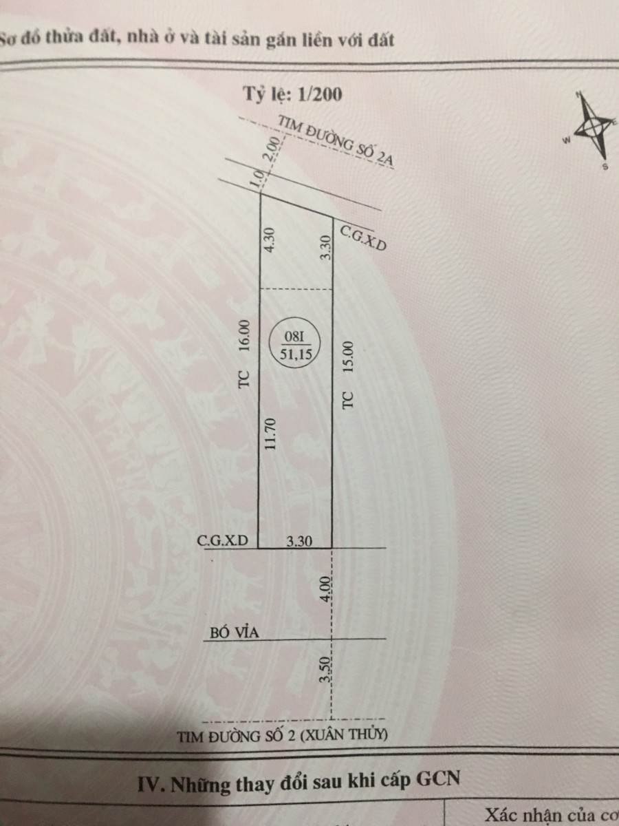 Chính chủ cần bán lô đất 2 mặt đường 38 Xuân Thủy đất mềm giá tốt, giá bán 3.37 tỷ