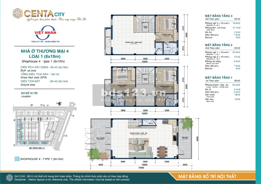 Bán căn shophouse view sông hàng siêu hiếm, giá bán 3.8 tỷ, liên hệ 0943575797 bàn giao ngay