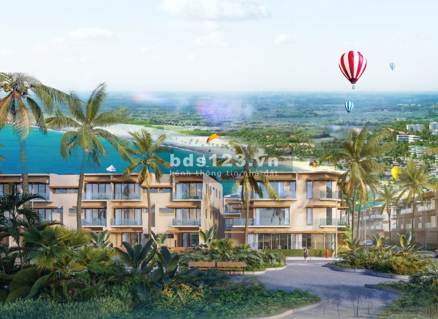Bán nhà liền kề phố biển kết cấu gồm 1 trệt, 2 lầu kiên cố, cam kết lội nhuận tối thiếu 6%/năm