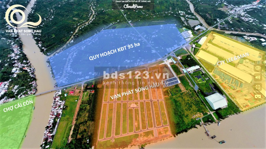 Bán cặp nền thổ cư liền kề mặt tiền Nam Sông Hậu ngân hàng hỗ trợ vay, vị trí đắc địa