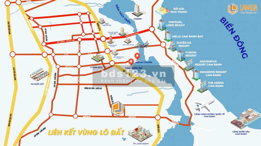 Chỉ từ 8triệu/m2 khu dân cư Cam Nghĩa, thành phố Cam Ranh
