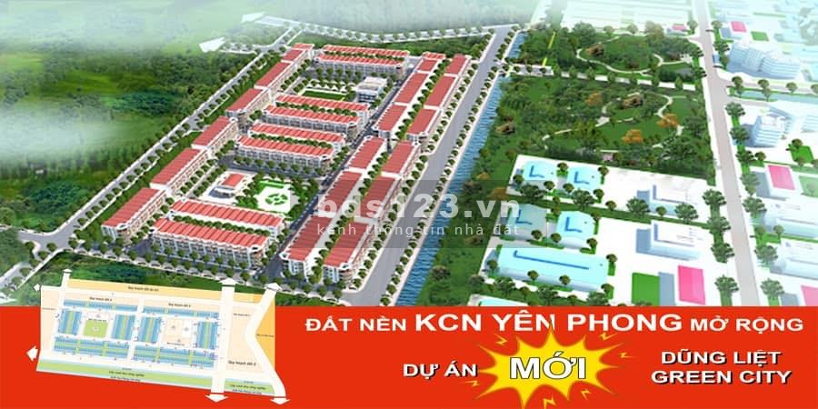 Dự án Dũng Liệt Yên Phong, Bắc Ninh gía bán chỉ từ 17 triệu/m2, sở hữu sổ lâu dài, bàn giao ngay