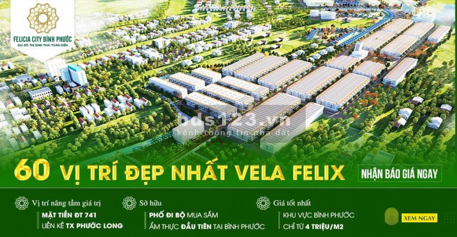 Sở hữu ngay đất nền Felicia chỉ từ 4tr/m2 - nhận chiết khấu mạnh tay 11%
