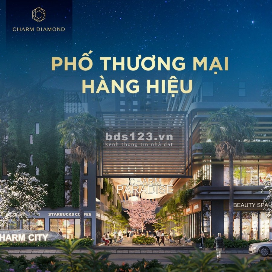 CharmDiamond biểu tượng của sự kiêu sa lộng lẫy tại Dĩ An Bình Dương, lh 0778804503