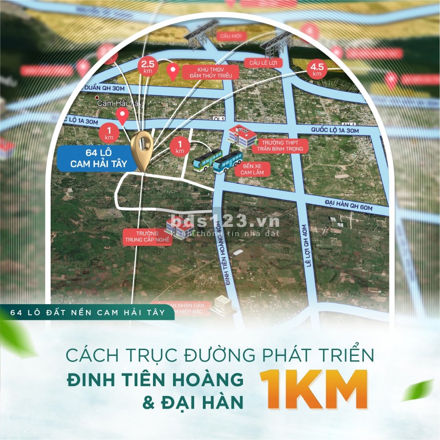 Bán đất nền 2 mặt tiền đường lớn, xe vào tận đất, diện tích 8.6 triệu/m2, sổ đỏ từng lô
