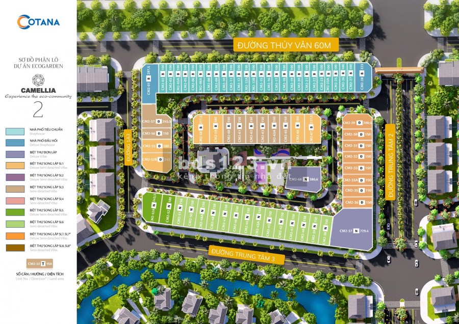 Shophouse và Biệt thự vị trí đẹp dự án Eco Garden Huế chính sách thanh toán linh hoạt