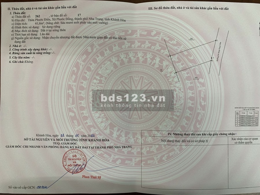 Bán đất đường Hoàng Minh Thảo xã Phước Đồng Nha Trang vị trí đắc địa, sổ sẵn