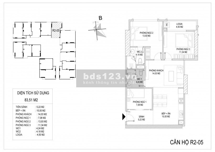 Bán căn 3PN/3,44 tỷ(VAT+KPBT) tòa R2 view sông Hồng Sunshine Riverside, nhận nhà ở ngay