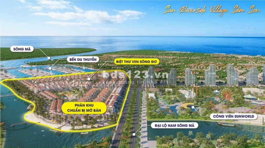 Sun Riverside Village phân khu sắp mở bán, nhiều ưu đãi tại Dự án Sun Group Sầm Sơn, Thanh Hoá