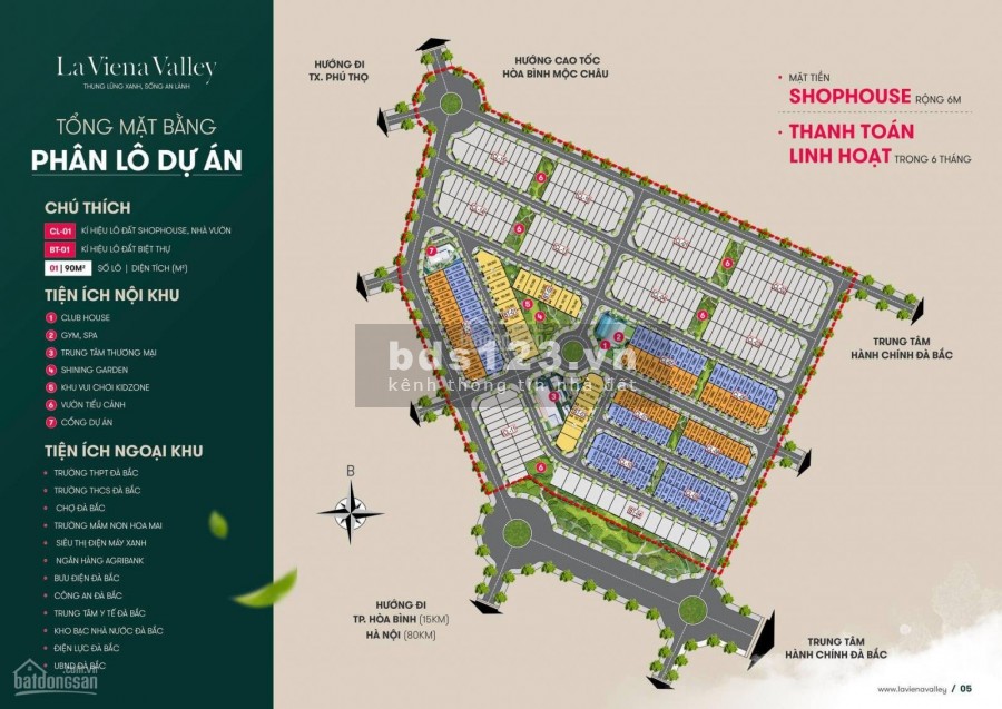 Đất nền Hoà Bình - sổ đỏ lâu dài - đón đầu cao tốc Hoà Bình - Mộc Châu.