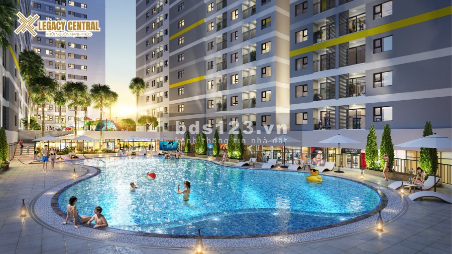 Căn hộ hiện đại Legacy Central giá chỉ từ 890 triệu tặng ngay gói nội thất cao cấp sổ sẵn