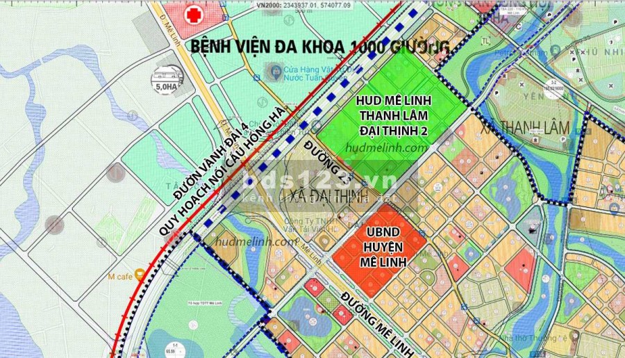 Mở bán dự án khu đô thị Hud Mê Linh Central pháp lí đầy đủ, sở hữu lâu dài, tiện đầu tư