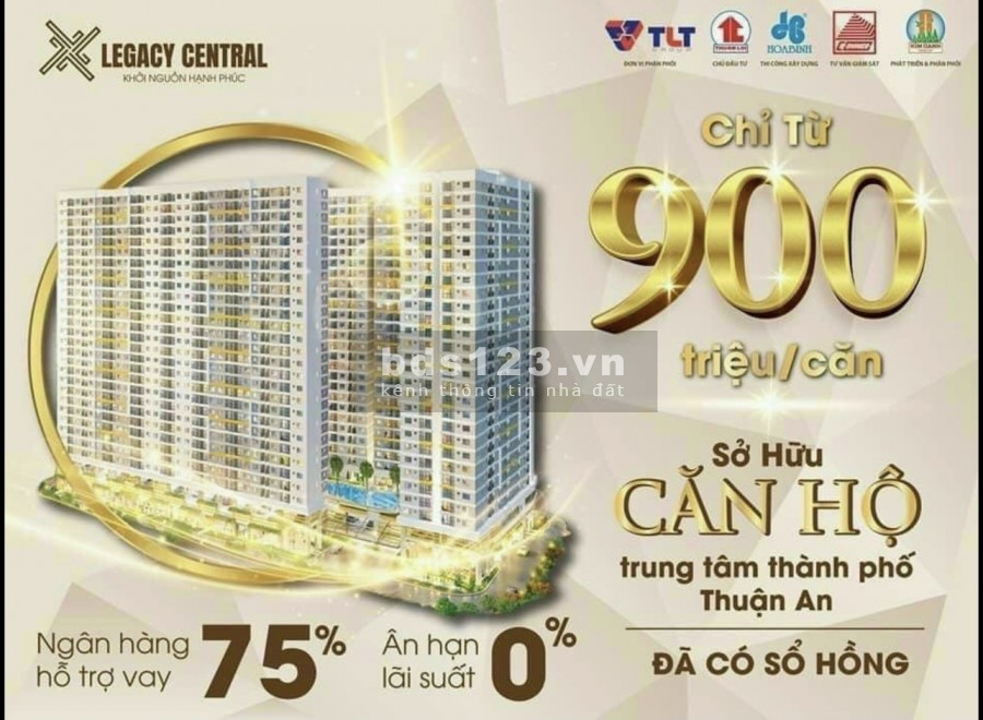Căn hộ hiện đại Legacy Central giá chỉ từ 890 triệu tặng ngay gói nội thất cao cấp sổ sẵn