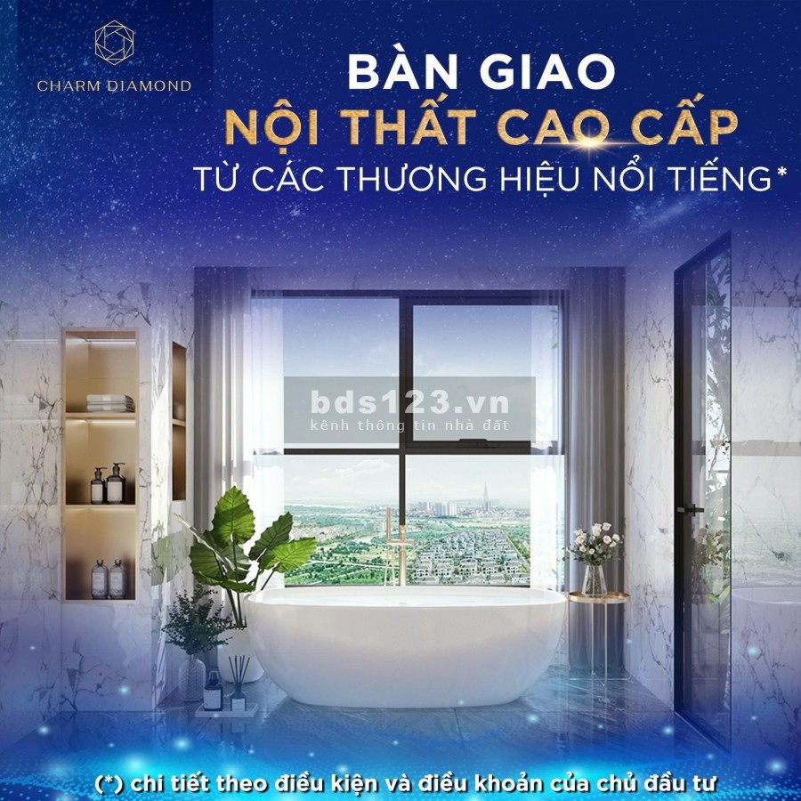 Căn Hộ 5 Sao Charm Diamond Cạnh Vincom Plaza BD,TT 320tr Nhẹ Nhàn CK Ngay 1%