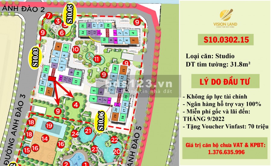 Mua nhà Vinhome Grand Park 0 đồng- chỉ cần đặt cọc 50 triệu, hỗ trợ vay 100% với lãi suất 0%