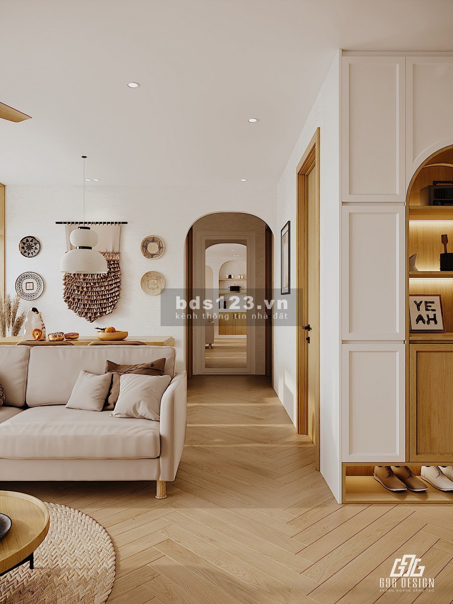 Căn 2pn 2vs diện tích sử dụng 63m2 dự án Vinhomes smart city giá bán 2tỷ3
