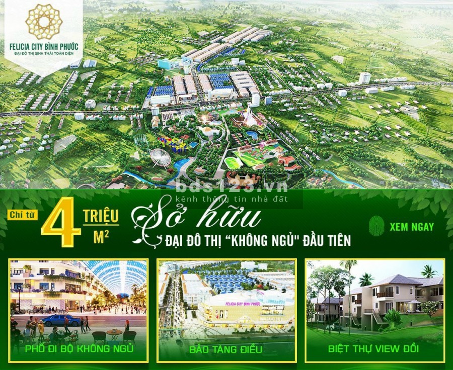 Sở hữu ngay đất nền Biệt Thự ở vị trí tâm điểm ngàn tiện ích tại Bình Phước hỗ trợ vay