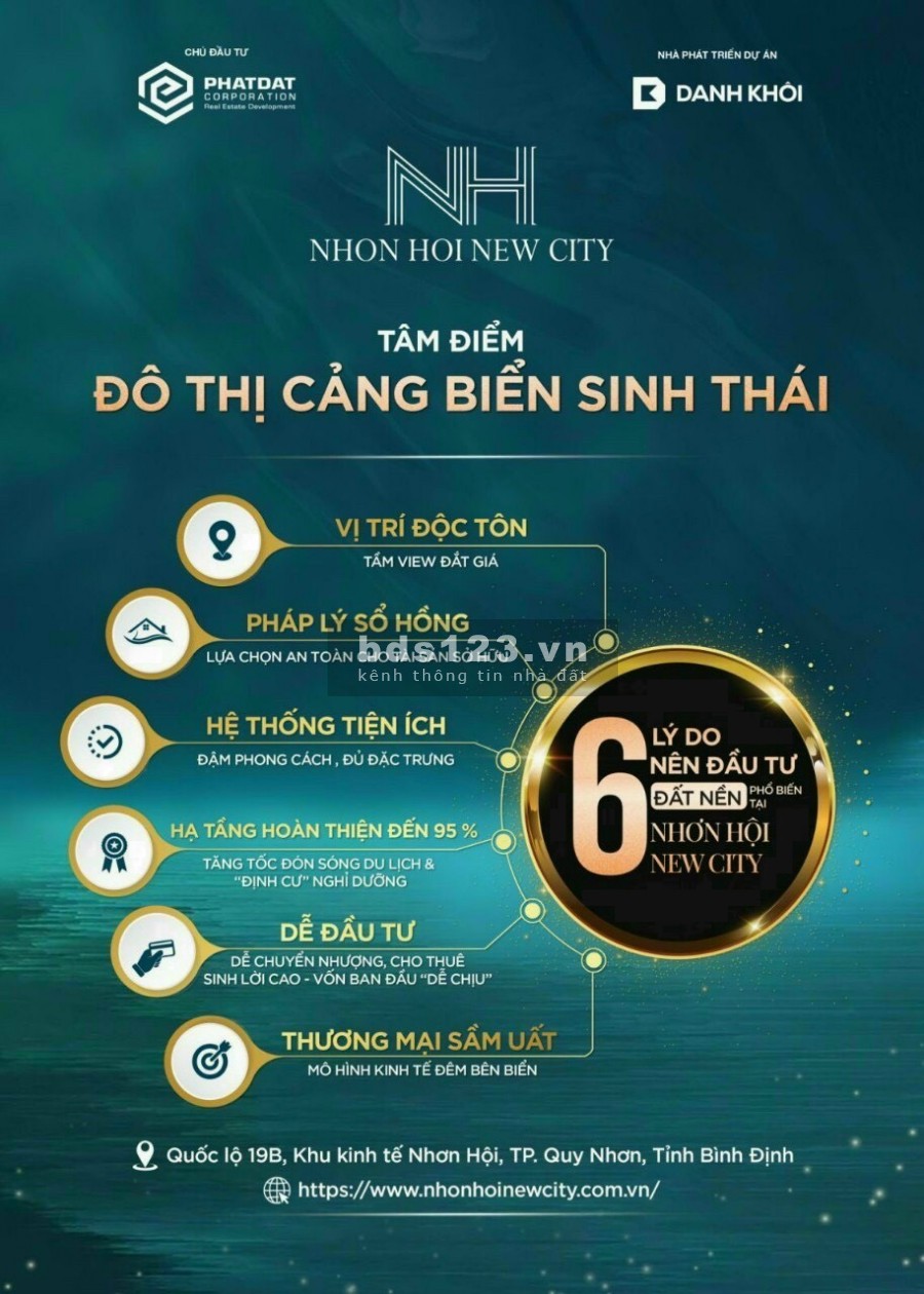 Đất nền ven biển Thành phố Quy Nhơn - Nhơn Hội New City giá bán 30 triệu/m2