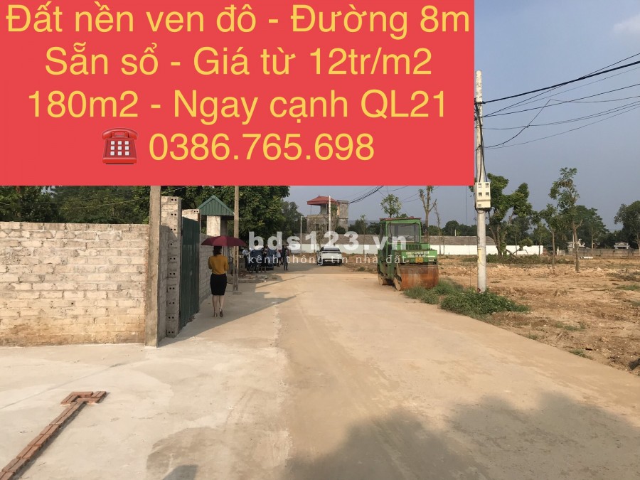 Chính chủ cần tiền bán đất nền phân lô, mặt bằng bằng phẳng, ngay hồ Đồng Mô, Quốc Lộ 21