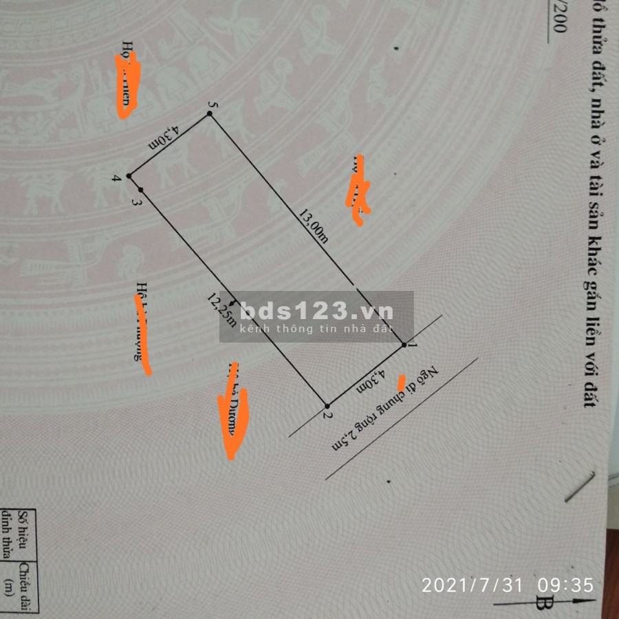 Em gái cần tiền bán gấp lô đất trong ngõ Khúc Thừa Dụ 2. DT 55.9m2. Giá 1.55 tỷ ( có thỏa thuận nhẹ)