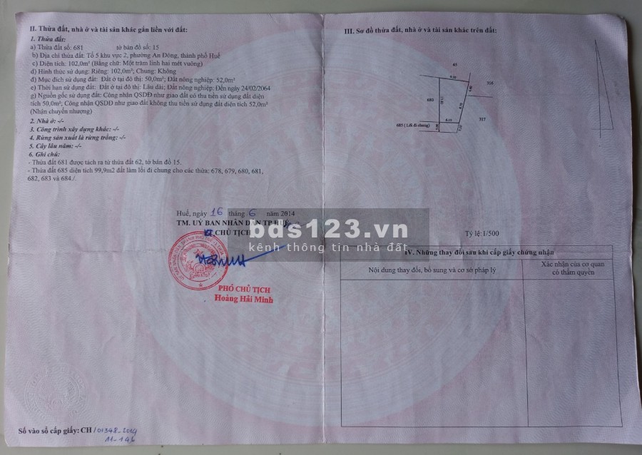 Bán đất Hoàng Quốc Việt thành phố Huế giá bán chỉ 19,X triệu/m2 tiện ích xung quanh