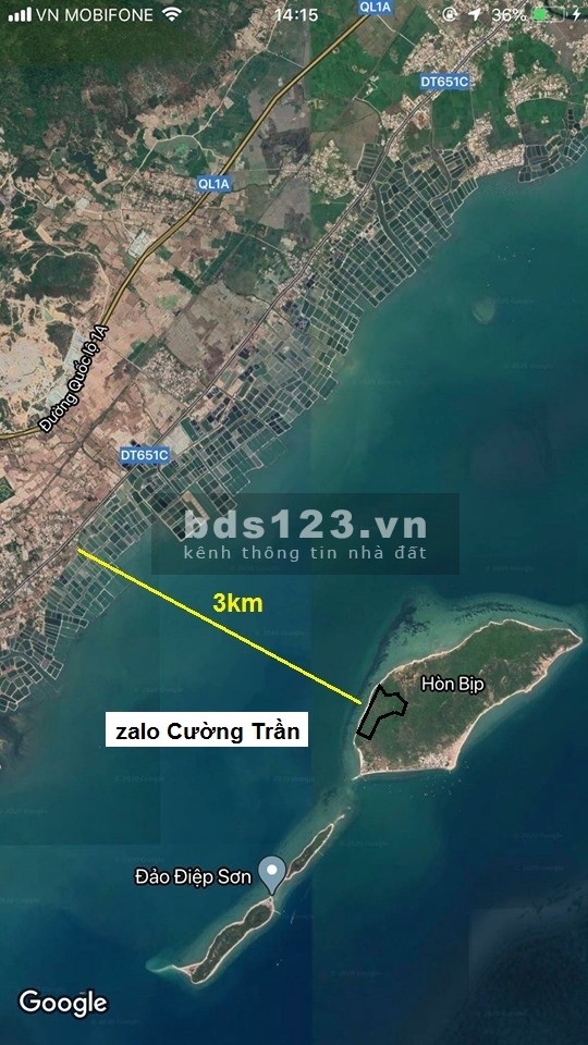 Bán đất đảo Điệp Sơn trực diện biển giá chỉ 257 nghìn/m2 liên hệ 0788.558.552