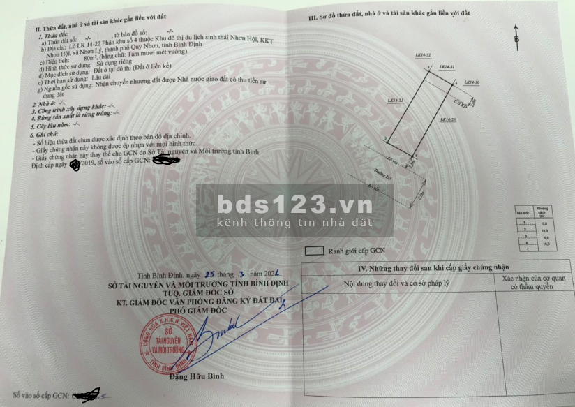Vỡ nợ mùa dịch cần ra gấp 2 lô LK02-14 ở Nhơn Hội để trốn nợ, công chứng sang tên liền tay
