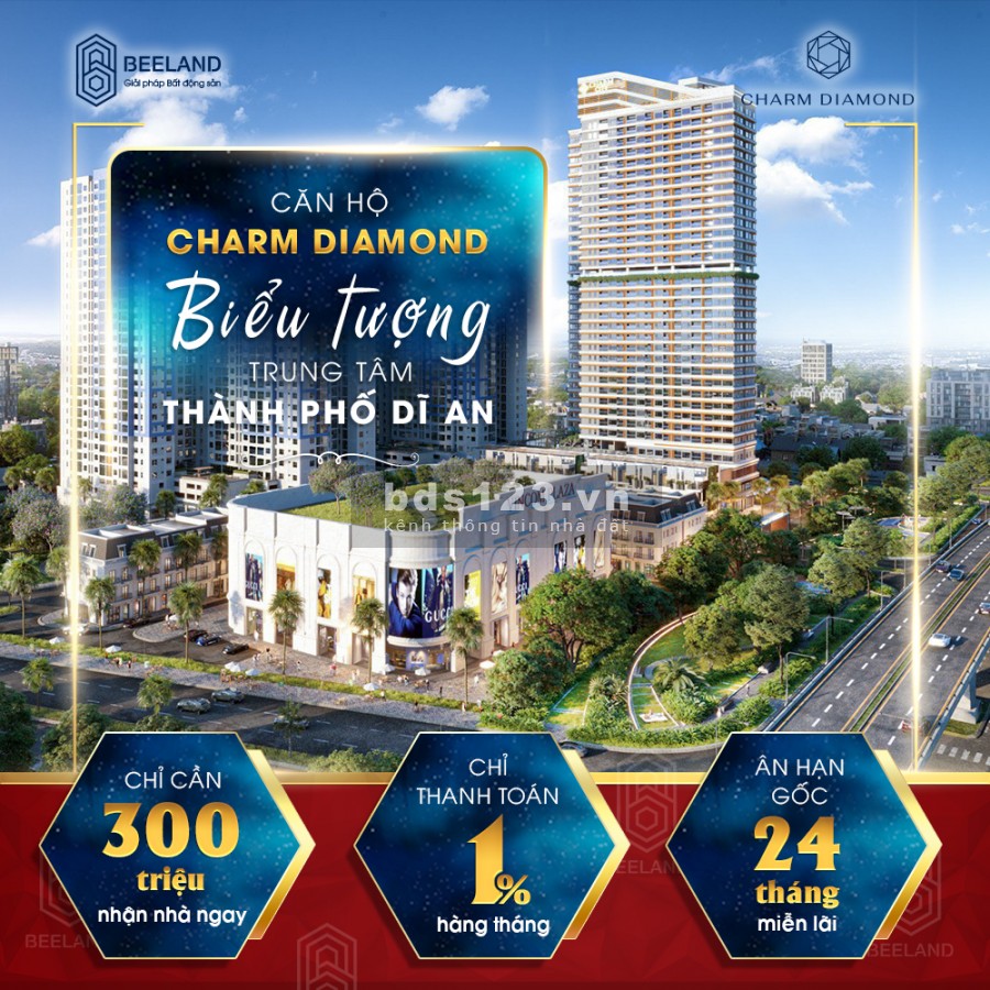Charm City chung cư đẹp chuẩn 5 sao sở hữu vinhoms đầu tiên tại thành phố Dĩ An, giá tốt