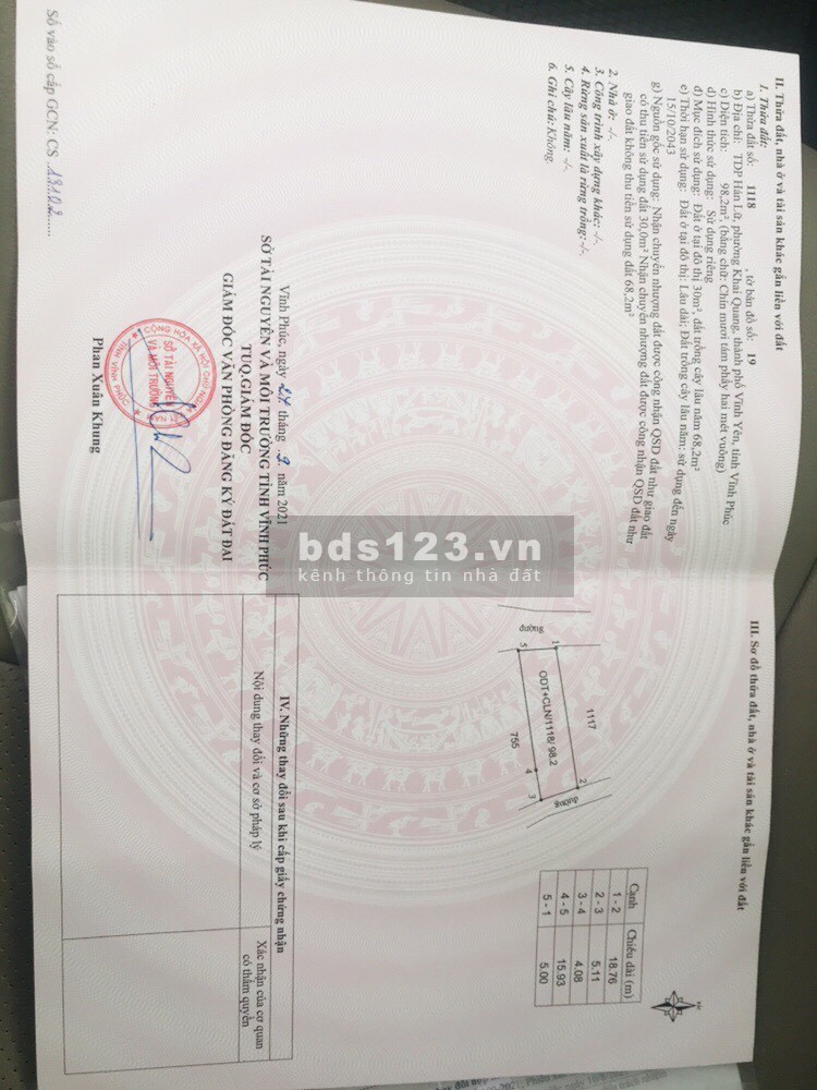 Bán nhà nguyên căn cấp 4 Hán Lữ, Khai Quang giá bán 1,7 tỷ liên hệ 0399566078