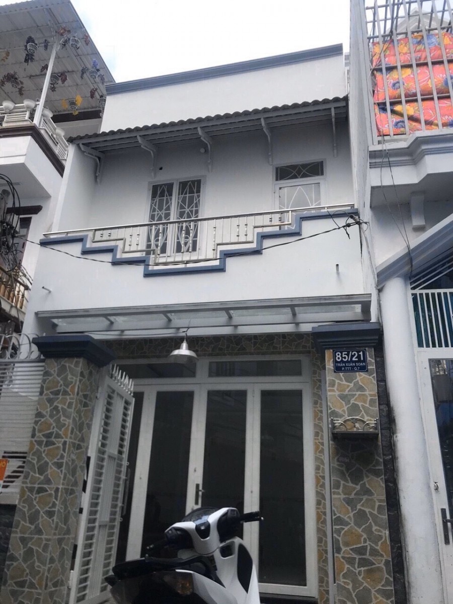 Nhà 1 lầu sổ hồng cầm tay đường nhánh cầu Tân Thuận, Trần Xuân Soạn Quận 7 giá 5,3 tỷ