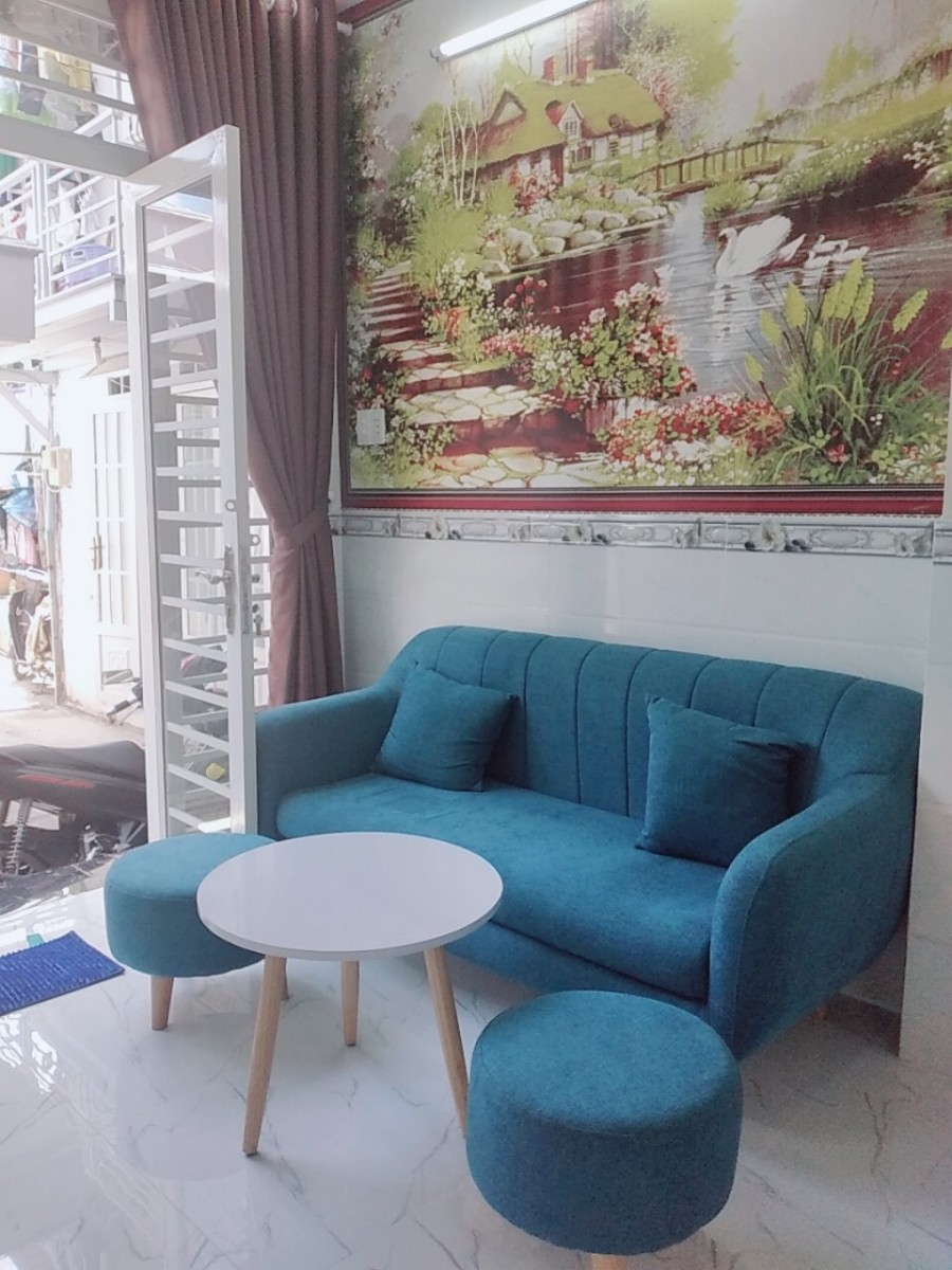 Nhà đẹp sổ chung, hẻm 2295 nhà mới Xây dựng 2 phòng ngủ, giá 1.1 tỷ, sổ sẵn chính chủ