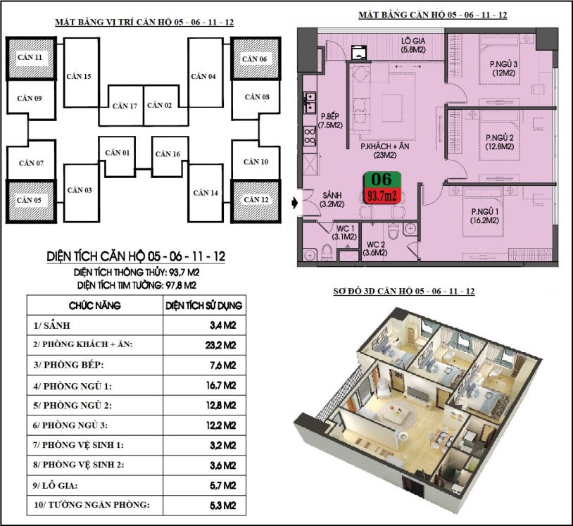 Nhượng căn 05 căn góc 3 pn, dự án Housinco Nguyễn Xiển, nội thất cực đỉnh, giá cực tốt