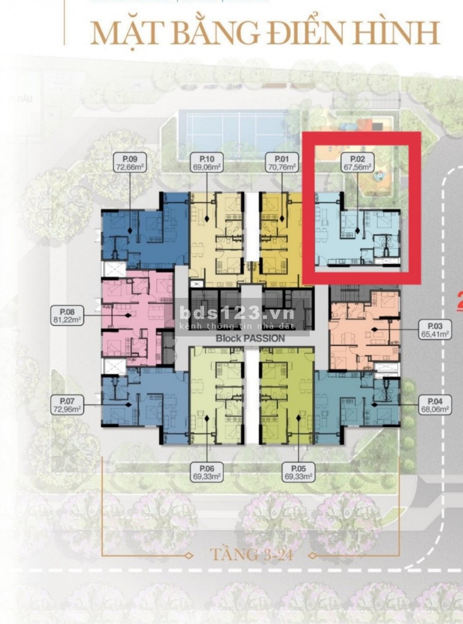 Cần bán căn góc 2PN, view hồ bơi, giá gốc chủ đầu tư, trả trước 500tr,chia 24 đợt thanh toán nhẹ