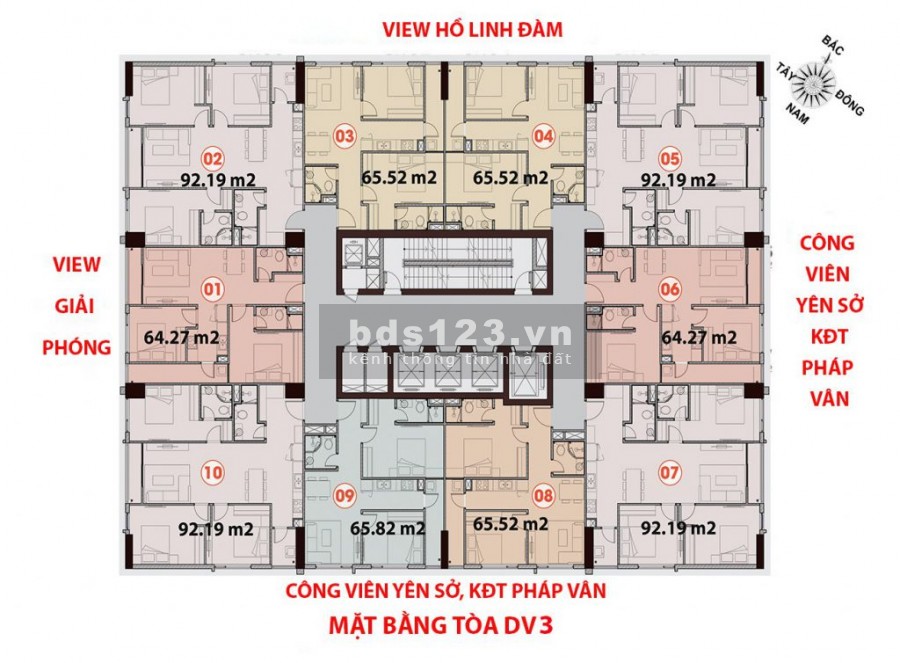 Bán nhanh căn hộ 2PN diện tích 65m2 giá bán 1,815 tỷ tại Hoàng Mai. Liên hệ 0356069559