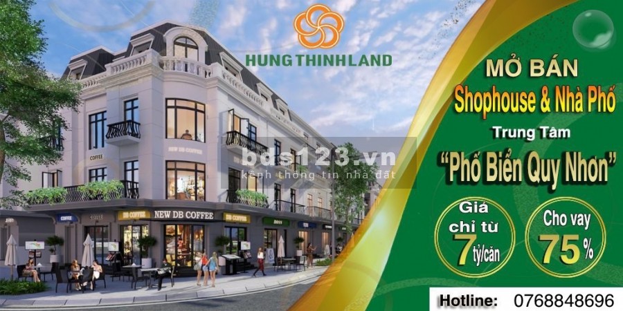 Cần bán nhà phố Shophouse Richmond Quy Nhơn khu đô thị kiểu. mẫu đầu tiên của. phố biển