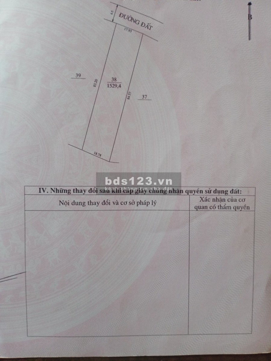 Bán gấp diện tích sử dụng 4530m2 full đất ở, đường rộng tại Cao Phong, lh 0968729955